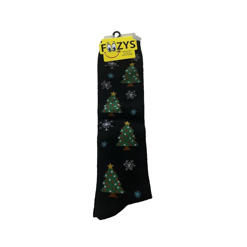NWT Foozys Socks Shoe Size 4-10, Sock Size 9-11 Christmas Tree Snowflake Long